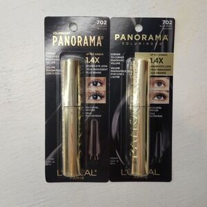 L'Oreal Voluminous Panorama Mascara 702 Black Brown 0.33 Fl Oz 2 Pack Multipack